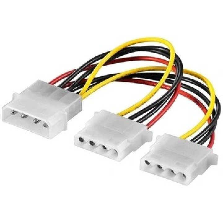Кабель роздільник живлення molex 4pin для 2x molex