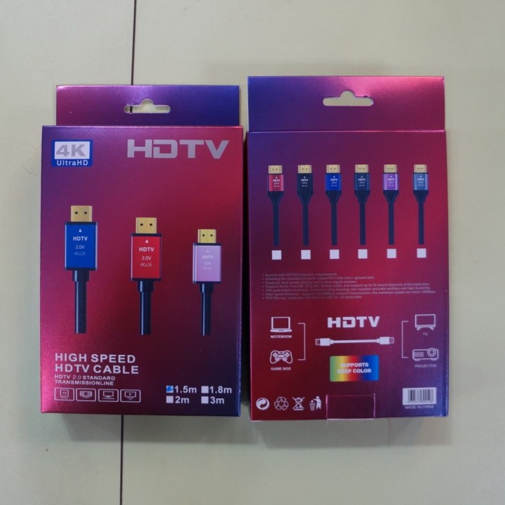 Кабель HDMI 1.5m ver 2.0 (4K/ultra HD) HDTV Premium в коробке