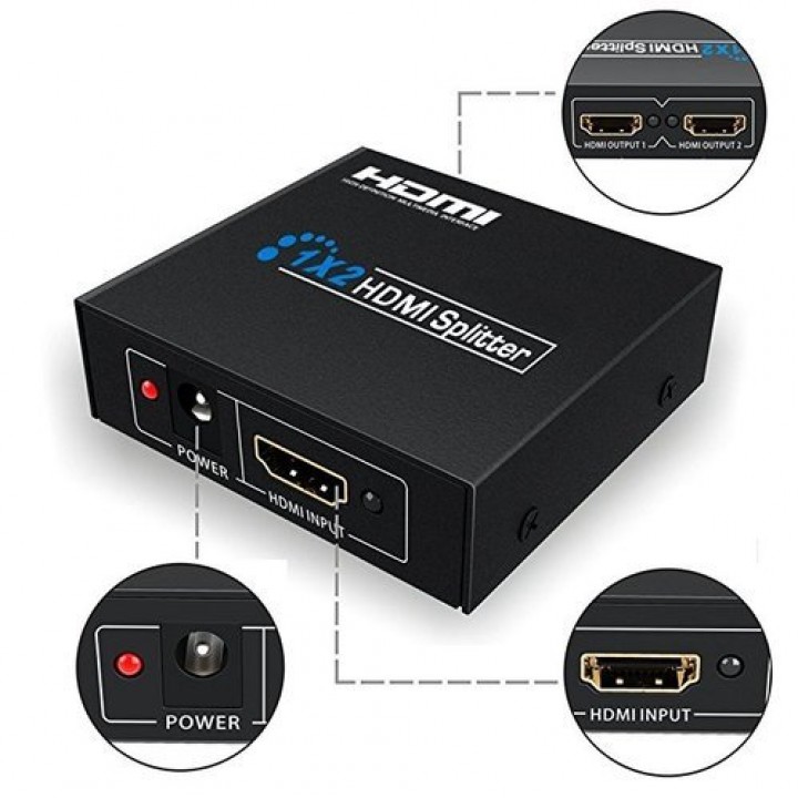 HDMI разветвитель сплиттер 1х2 1080P Топ качество