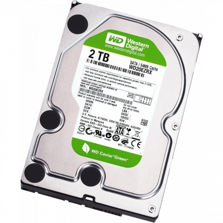 Жесткий диск Western Digital Green 2TB 5400rpm 64Mb WD20EZRX 3.5 SATA!!!