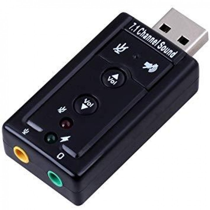 Внешняя звуковая карта USB 3D Sound card 7.1 