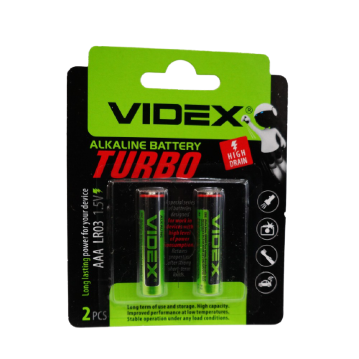 Батарейка Videx Turbo Alkaline LR06 (АА)