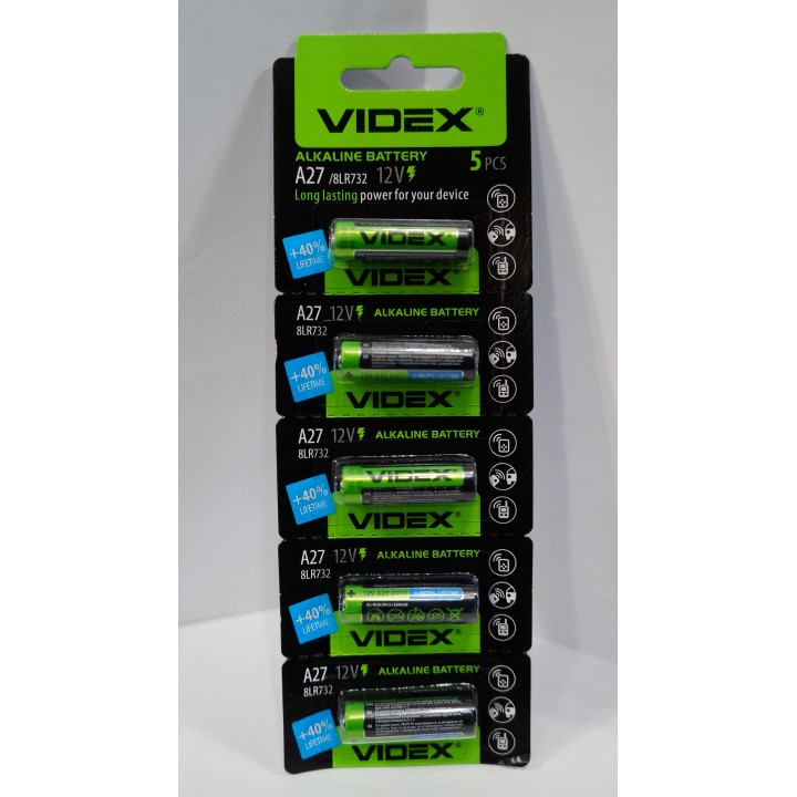 Батарейка Videx 27A (12v) (на блистере)