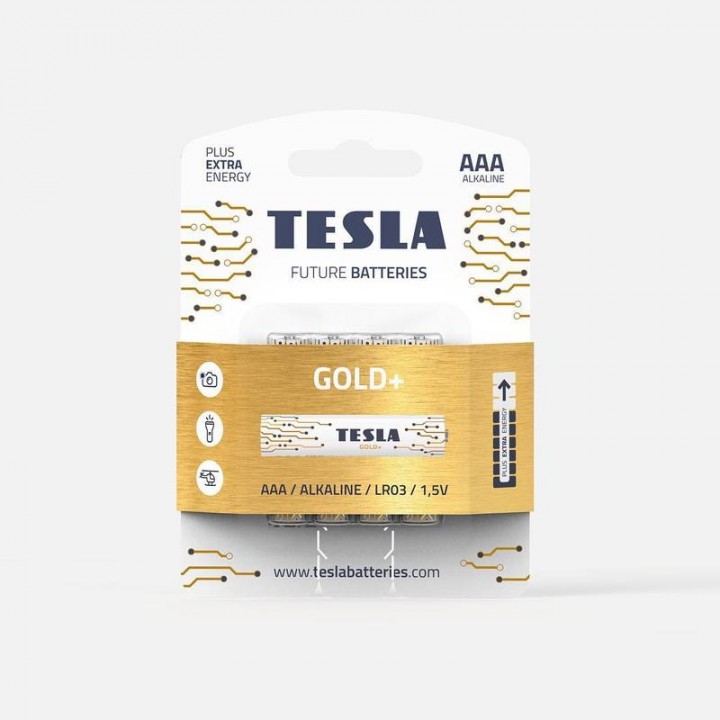 Батарейки Tesla GOLD LR03 на блистере