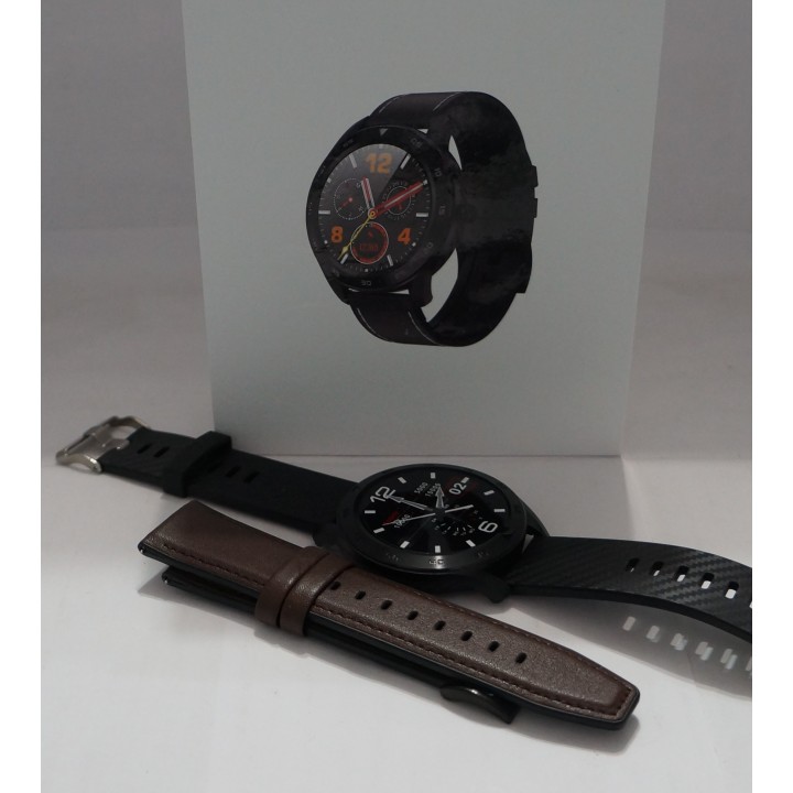 Умные часы Smart Watch Torntisc DT98 черный+коричневый кожа