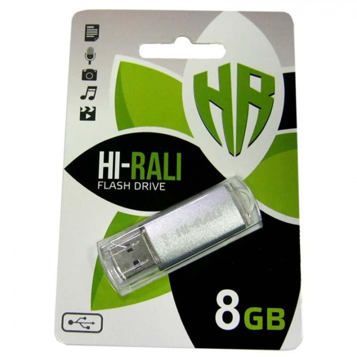 USB Флешка Hi-Rali 8GB Rocket silver