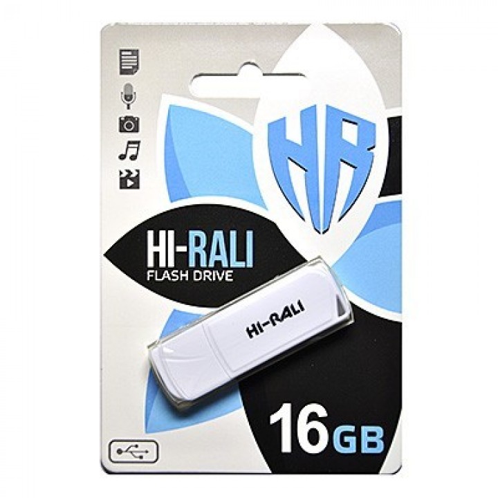 USB флешка Hi-Rali 16Gb Taga series white
