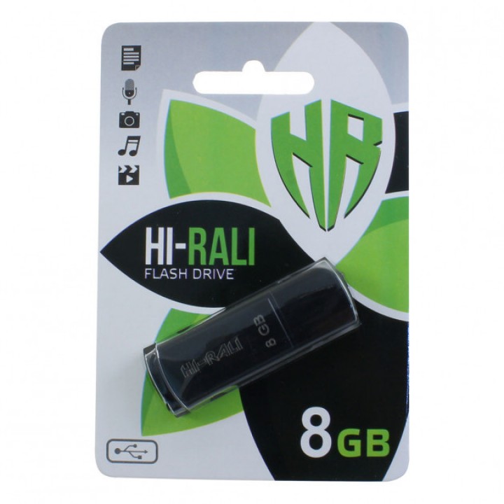 USB флешка Hi-Rali 8Gb Taga series black