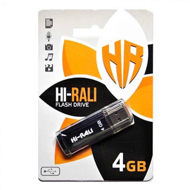 USB Флешка Hi-Rali 4GB Stark series Black