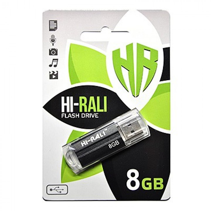 USB Флешка Hi-Rali 8GB Corsair series black