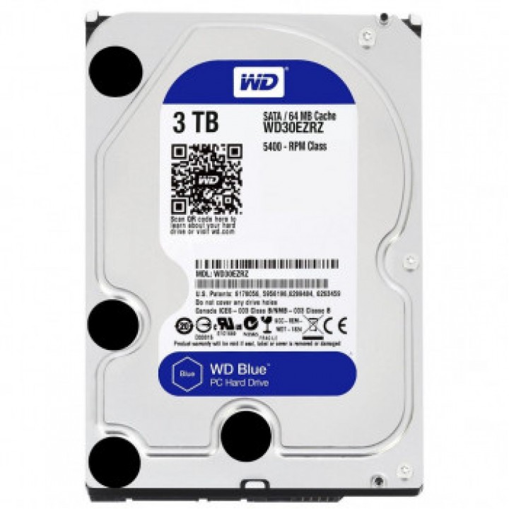 Жесткий диск Western Digital Blue 3TB 64MB 5400rpm WD30EZRZ 3.5 SATA III