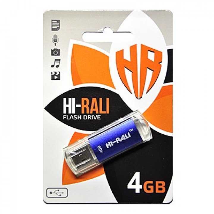 USB Флешка Hi-Rali 4GB Rocket blue