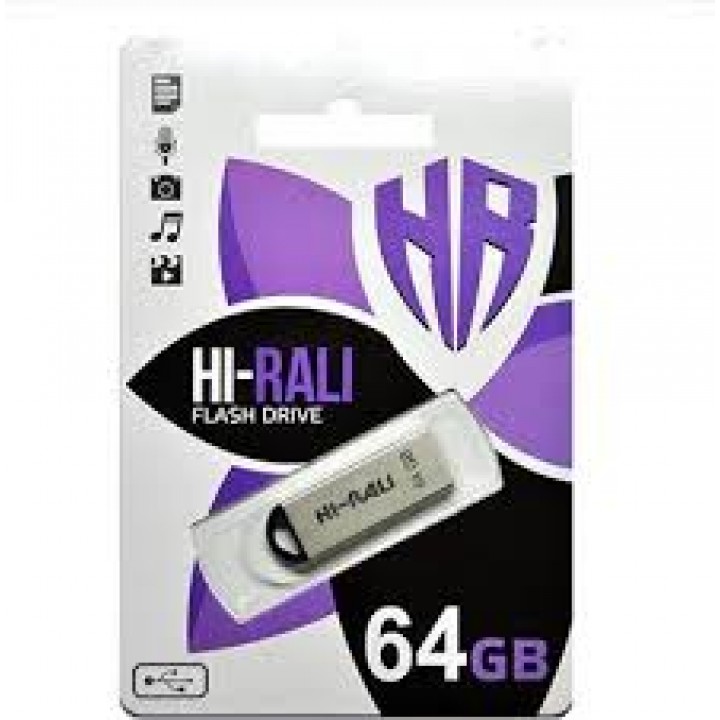 USB флешка Hi-Rali 64GB Fit series Silver