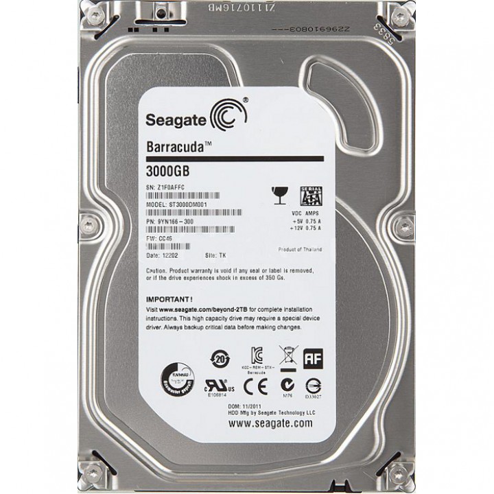 Жесткий диск Seagate Video 3TB 5900rpm 64MB ST3000VM002 3.5" SATA III