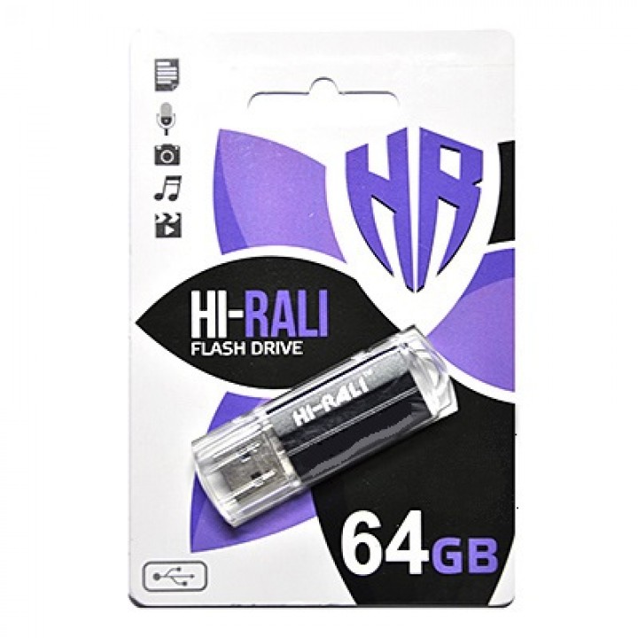USB Флешка Hi-Rali 64GB Corsair series Black