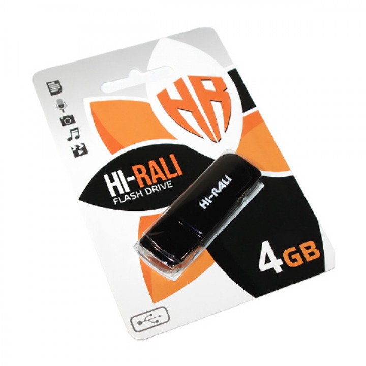 USB флешка Hi-Rali 4Gb Taga series black 