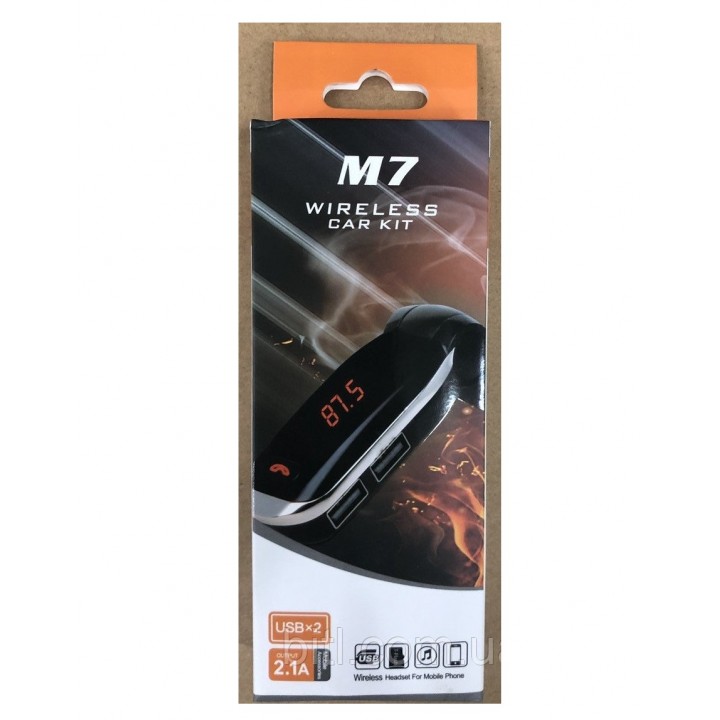 FM модулятор для авто M7 (4 в 1) Bluetooth + USB + microSD