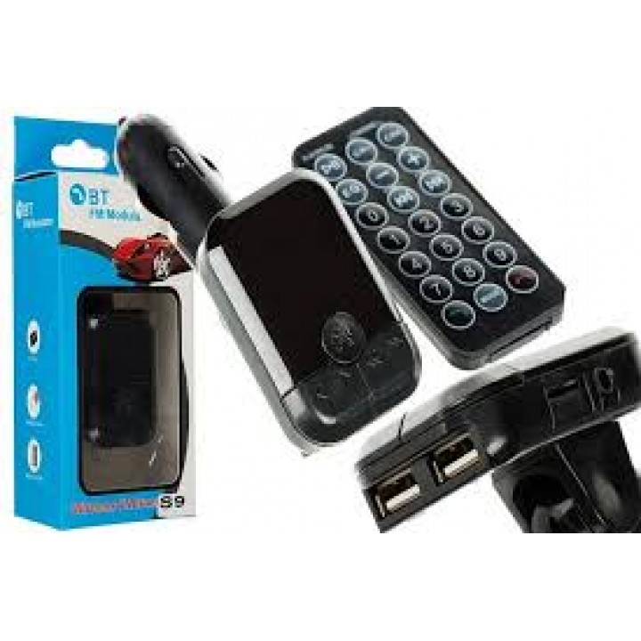 FM модулятор для авто  S9 + 2USB + microSD, трансмиттер для авто