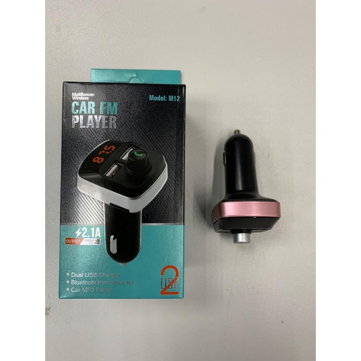 FM модулятор для авто CAR M12 (4 в 1) Bluetooth + USB + microSD