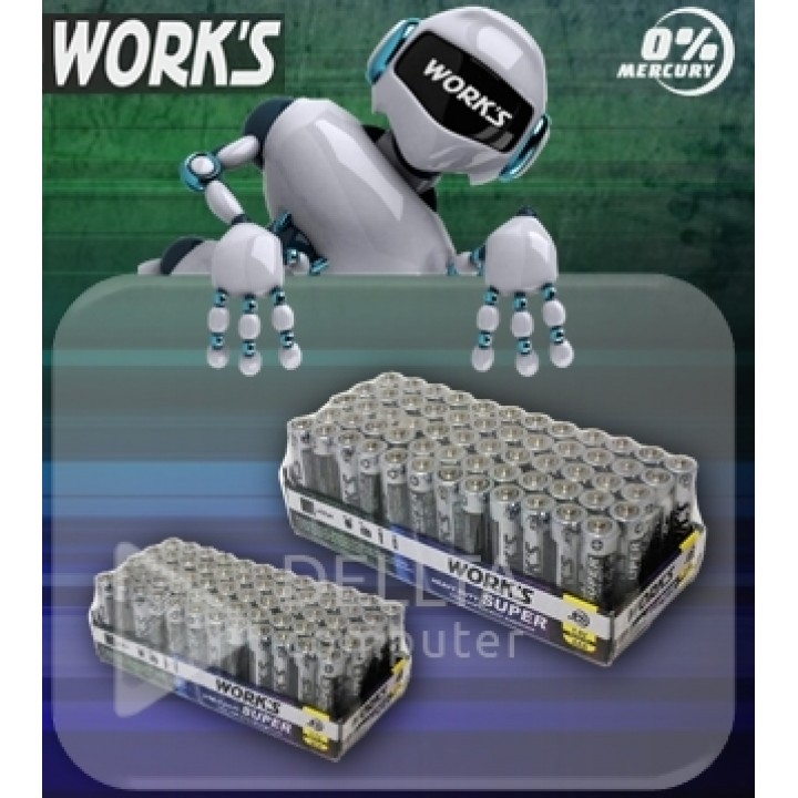 Батарейка WORKS R06 сольова