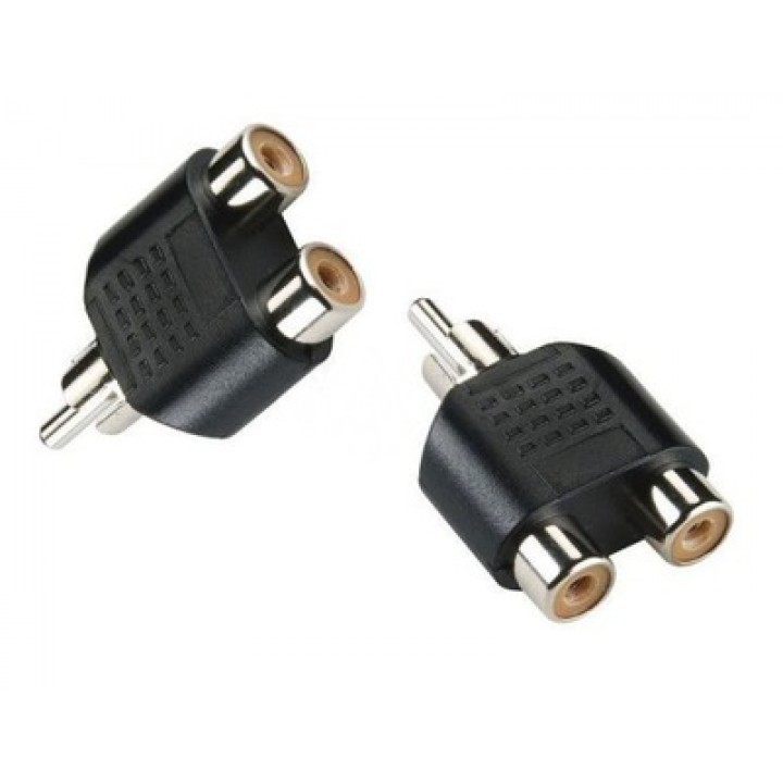 Переходник RCA M to 2xRCA F цветные