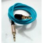 AUX кабель 3.5m/m угловой синий