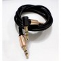 AUX кабель 3.5m/m угловой черный