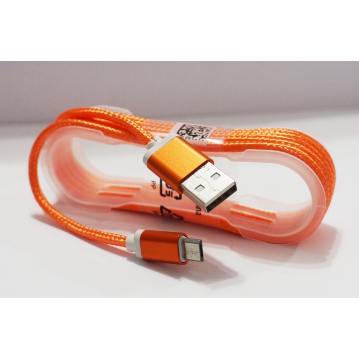 Кабель USB V8 канат 1.5м оранжевый