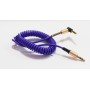 AUX кабель 3.5m/m спираль угловой 2m сиреневый
