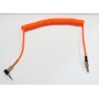 AUX кабель 3.5m/m спираль угловой 2m оранжевый