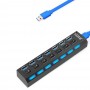 Хаб 7 портовый switch hub 3.0 с выключателями