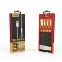 Кабель USB Ldnio LC85 3в1 (iphone + 2micro) для телефонів