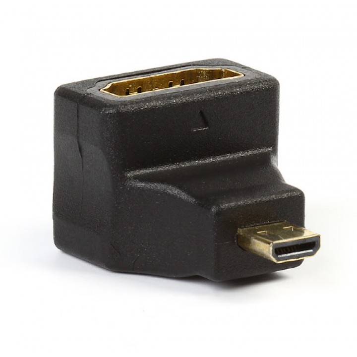 Переходник micro HDMI  M/ HDMI F угловой