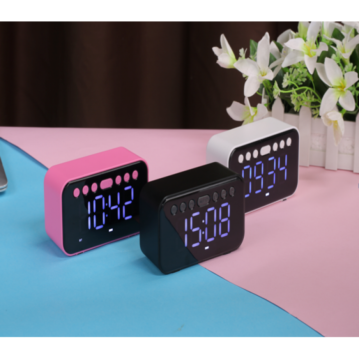 Портативная колонка Bluethooth Jedel  WAVE-354 с часами 