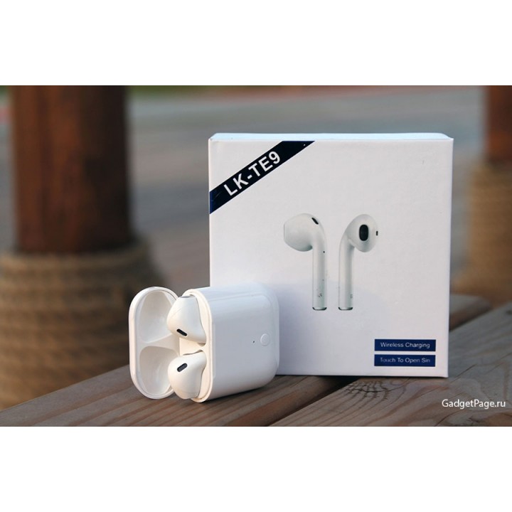Наушники LK-TE9 TWS сенсор, Bluetooth 5.0  
