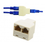 Переходник-разветвитель витой пары UTP Rj-45 F to 2*RJ-45 F (1 Rj45 to 2 Rj45)