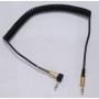 AUX кабель 3.5m/m спираль угловой 2m 