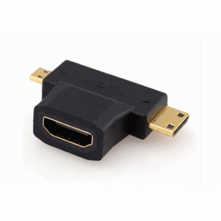 Переходник HDMI f/mini&micro hdmi M