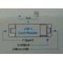 OTG переходник 3 в 1 Type-C, micro USB, картридер