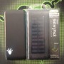 Power bank Повербанк Kin Vale V5022 литий-полимерный 10000 Mah с солнечной панелью и фонариком