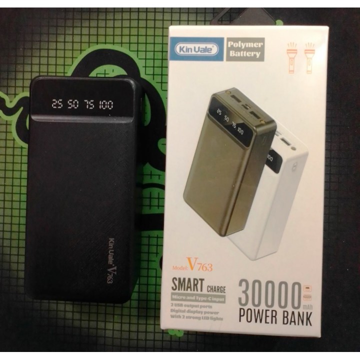 Power bank Повербанк Kin Vale V763 литий полимерный 30000Mah