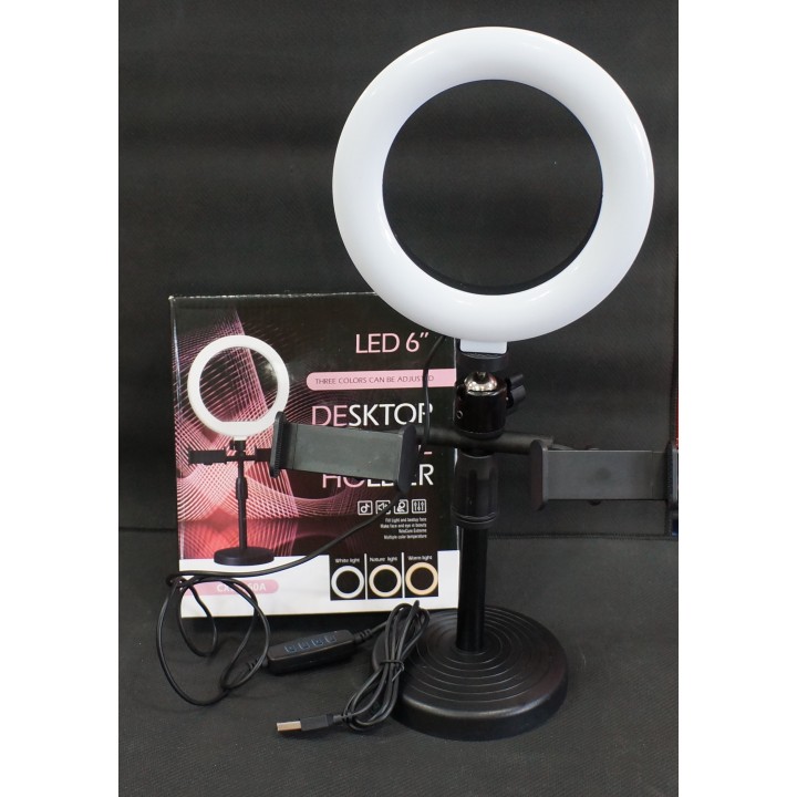 Кольцевая лампа 16 см для профессиональной съемки на штативе Ring Fill Light (LED 6) CXB-160A
