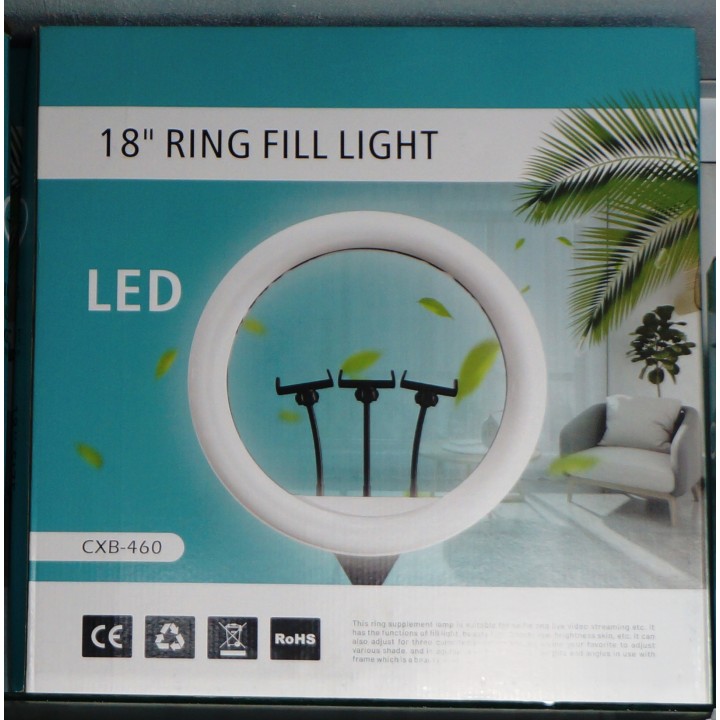 Кольцевая лампа 46 cm для профессиональной съемки Ring Fill Light CXB-460 