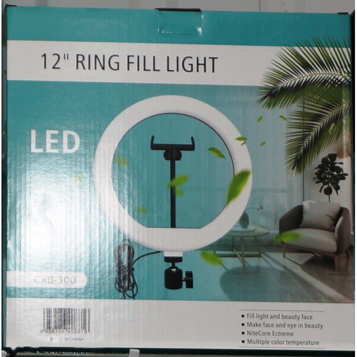Кольцевая лампа 30 cm для профессиональной съемки Ring Fill Light CXB-300 