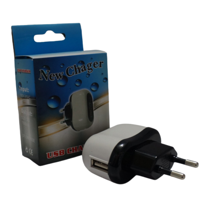 Мережевий зарядний пристрій USB New charger