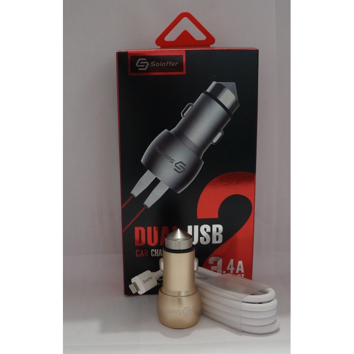 АЗУ Soloffer  C201 + кабель usb iphone